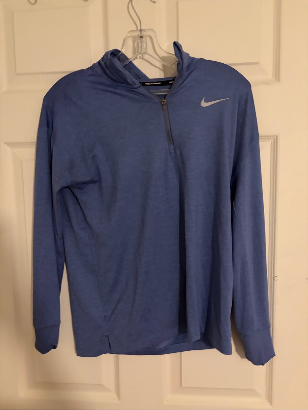 Nike Men’s Light Blue Dri-FIT Half-Zip Performance Hoodie